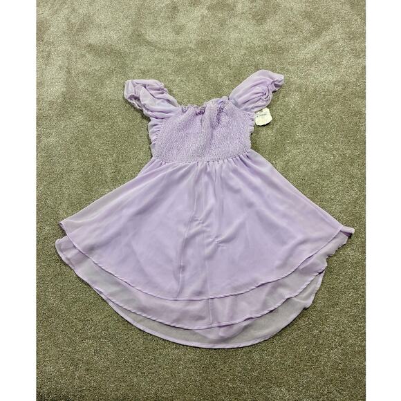 Enchanting Altar’D State Mavis Puff Sleeve Dress in Lilac NWT Size M - Picture 3 of 10